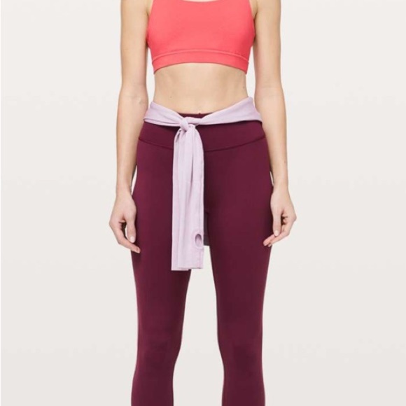 LULULEMON🦋💐athletica Maroon and Pink Leggings - Picture 3 of 13
